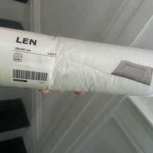 IKEA LEN Pillow, Nursery Bedding Soft Filling, White, 35x55 cm NEW & Sealed